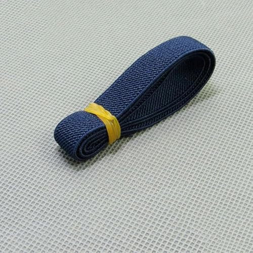 5/10 metros 15 mm banda elástica colorida cinta para ropa interior pantalones cinturón elástico ropa correa de goma artículos de costura DIY - azul marino - 15 mm - 10 metros