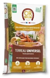 OR BRUN Terreau Universel 35 L : la Solution pour Un Jardin Florissant