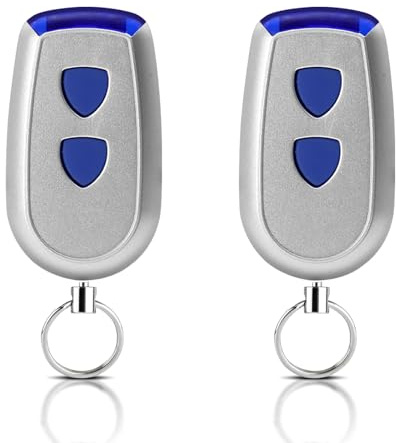 2 Stück Ersatz für Normstahl handsender, Fernbedienung 433,92MHz 2 Kanäle, Kompatibel mit Normstahl Crawford EA433 2KS, EA433 4KS, T433-4, RCU 433-2, RCU 433-4, EA433 2KM Micro