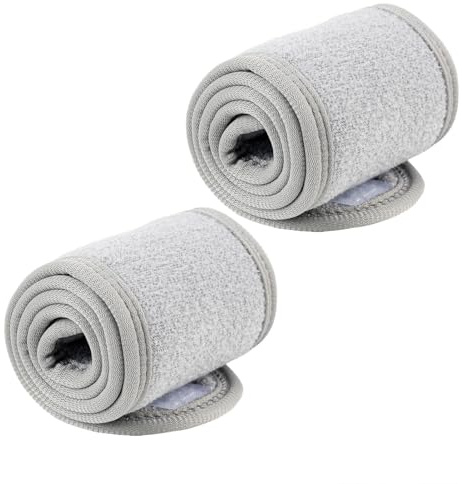 2 Pièces Bandeau Cheveux Femme en Microfibre Douce et Absorbante, Ajustable et Lavable pour Maquillage, Yoga, Spa, Bain et Sports