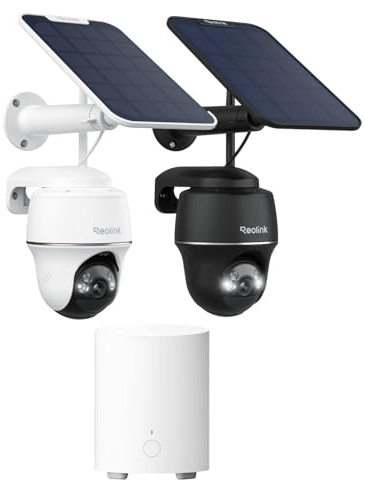 Reolink 5MP PTZ Solar Überwachungskamera Aussen Akku, 360°/140° Schwenkbare WLAN IP Kamera Outdoor mit 2,4/5GHz WiFi, Das All-in-One-Sicherheitszentrum mit lokalem Speicher