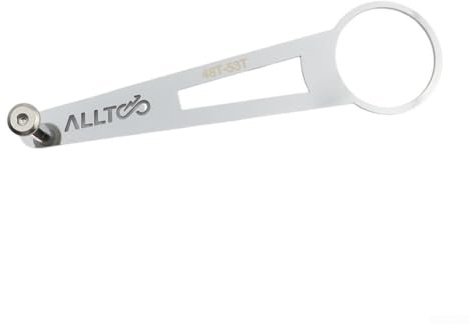 Guía de cadena de bicicleta plegable para piñones Birdy 4853T 5460T de disco único, proporciona protección de cadena con aleación de aluminio y materiales plásticos (48-53T)