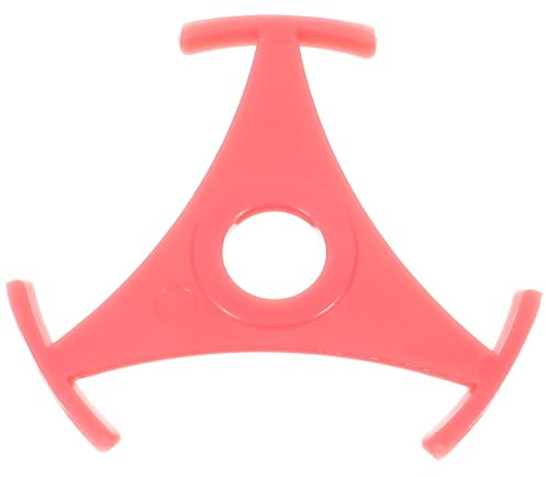CLISPEED Adaptateur pour Platine Vinyle Triangulaire, Adaptateur de Disque en Plastique Rouge, Accessoire pour Tourne-Disque, Touche Élégante Meilleur Son