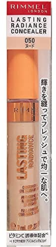 Rimmel Lasting Radiance Full Coverage Concealer and Eye Illuminator, SPF 25, 50 Nude (Rimmel Wake Me Up Concealer Upgrade)