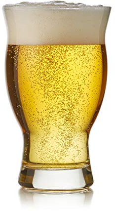 Libbey Craft Brews Verres à bière assortis Nucleated Pint Glasses (16.75 oz) Verres à pinte (Nucleated Pint) (50,8 ml).