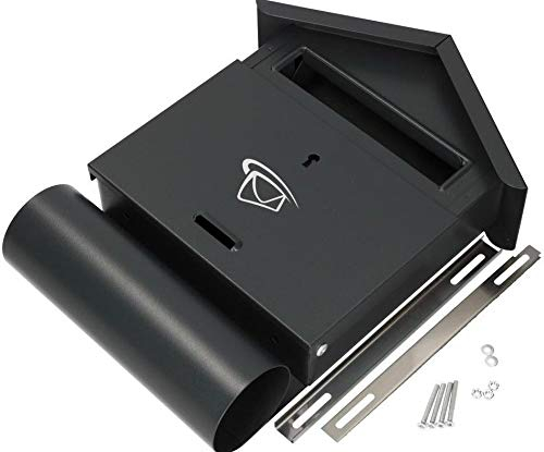 KOTARBAU Buzón 340 x 260 x 55 mm compartimento para periódicos pared valla soporte galvanizado B6 resistente a la intemperie resistente universal con cierre