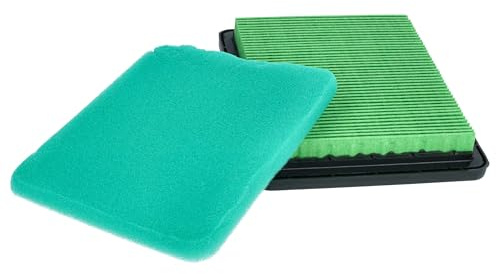 vhbw Set de filtres compatible avec Honda GSV190A | GSV190LA, GX100 moteur pour scarificateur, tondeuse à gazon - 1x préfiltre, 1x filtre à air