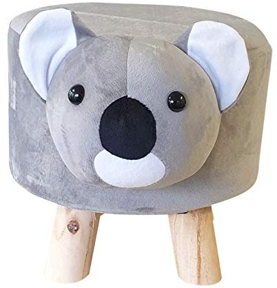 Fachhandel Plus Kinderhocker Koala Tiermotiv Sitzhocker Polsterhocker Kinderstuhl Tierhocker Kinderzimmer Spielzimmer