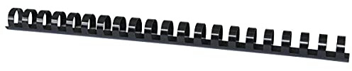 OFFICER PRODUCTS PRODUCTS 20241615-05 Plastikbinderücken 100 Stück DIN A4 16mm (145 Seiten) Binderücken Bindungskämme Plastikbindung | Kunststoff | Farbe: Schwarz