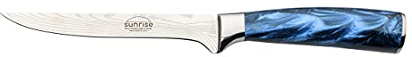 Rockingham Forge Ausbeinmesser, Sunrise Kollektion, 15cm, 6 Zoll, Blauer Harzgriff, Klinge aus Rostfreiem Stahl, Edelstahl, Geschenkverpackung, RF-2106BL