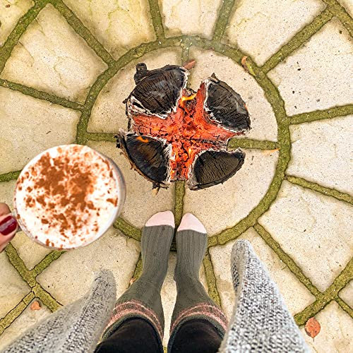 Ecoblaze 25cm Swedish Fire Torch - The Ultimate Swedish Candle Log for Your Fire Pit or Lantern