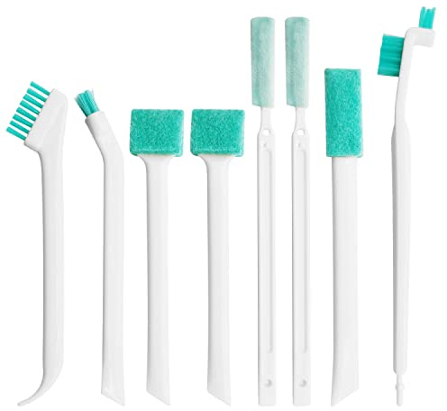 ALLY-MAGIC Small Household Cleaning Brushes, Diverse Cleaning Brush Set 8 in 1 Detail Deep Detail Crevice Cleaner Brush for Small Holes Corner Space Keyboard Bottle Tile Y4-JYQJS