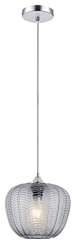Rabalux 3177 Hängeleuchte MONET Metall Chrom E27 1x MAX 40W H:190cm Ø23.5cm dimmbar
