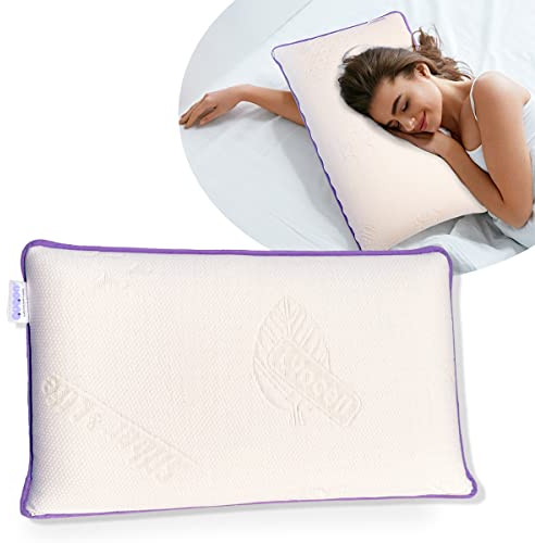 QUQON Original orthopädisches Nackenstützkissen - mit innovativem AIRbreeze Memory Foam – viscoelastisches Kissen, Kopfkissen, Kissen - Allergiker geeignet