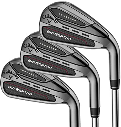 Callaway Herren CG IR Big Bertha 23 Golfschläger-Eisen-Sets, Schwarz und Rot, 6-AW