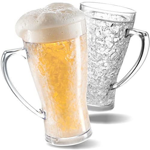 Ice Coffee Cups, Plastic Coffee Mugs, No More Diluted Drinks, Insulated Cups, Drinking Glasses, House Warming Gifts New Home, Gifts for Mom, Set of 2, 15 oz, coffee Bar Accessories, Smoothie Cup