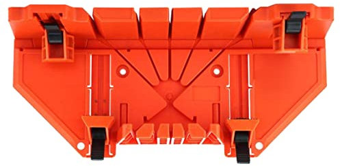Mitre Saw Box Precision Hand Mitre Box Woodworking Orange Mitre Box with Angle Groove Types Double-Sided Teeth Angle Saw