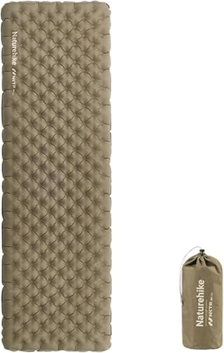 Naturehike Matelas de Camping R-Value 3,2/8,8 cm pour Adultes - Lit de Camp Pliable - Tapis de Couchage Simple pour Adultes - 0,4 kg - Léger pour randonnée, pêche, Voyage [certifié SGS]