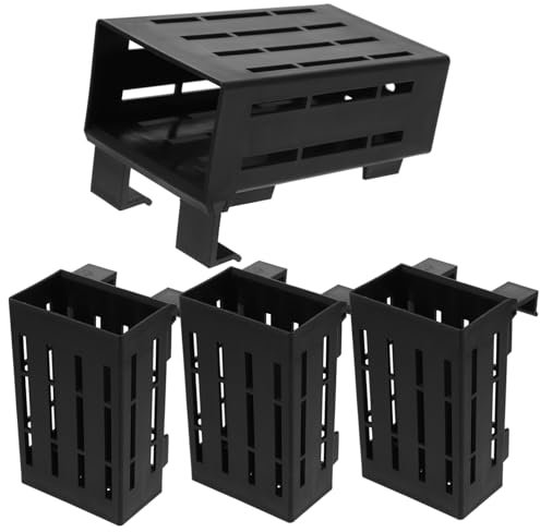 IMIKEYA 4pièces Support De Plantes Aquatiques Suspendu Pot pour Aquarium avec Crochets des Plantes Aquatiques Design Aéré Et