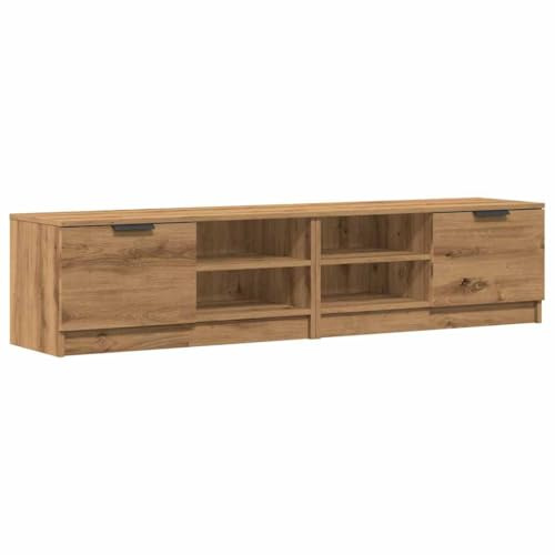 vidaXL TV-Schränke 2 STK. Artisan-Eiche 80x35x36,5cm Holzwerkstoff | Moderner Look passt zu allen Arten von Dekor, ideal für Wohnzimmer und Schlafzimmer,