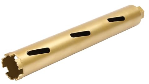 HUSPOO kärnborr, torrborr, L 450 mm professionell torrborrmaskin, diamantborr för installation av luftkonditioneringsapparater och fläktar, kärnborr för kärnborr (Ø 63 mm)