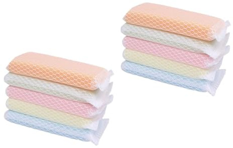 ERINGOGO 10pcs Kitchen Scouring Pad Sponge Scrubber for Efficient Dish Washing Cleaning Cloths Highly Absorbent for Home and Bathroom Use