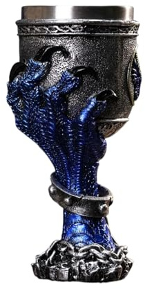 Chalice gothique pour vin - Verre à vin médiéval, tasse à bière | Lunettes de cocktail gothiques, tasses de voyage, calice avec griffe de cerf-volant dans un style gothique, tasse à boire antique