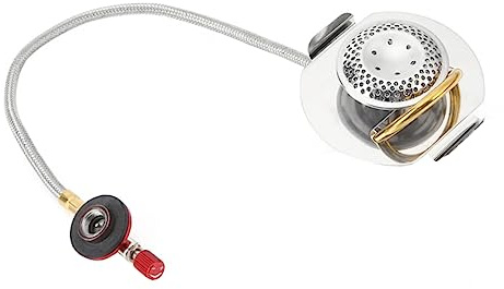 Toyvian Portable Bbq Grill for Outdoor Camping Made of Steel Material Gas Bottle Adapter Connector for Bbq and Cooking Scenarios