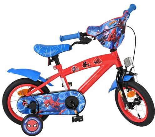 Volare Kinderfahrrad 12, 14, 16 Zoll für Mädchen und Jungen 3–6 Jahre – Offiziell Lizenziert mit Charaktermotiv – Stützräder, Rücktrittbremse und Handbremse