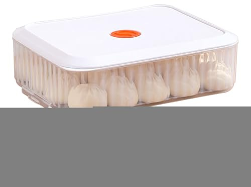 Salyeeluly Pizza Dough Proofing Box | 12Inch Stackable & Non-Stick Bread Box with Date Recording | Pl-astic Egg Container with Lid, Frozend & Thawing Fridge Storage Containers for Home