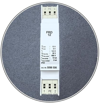 FFYOK Surge Protector 2-Pole Lightning Barrier 5098506 FRD 12 DIN Rail Lightning Surge Arrester