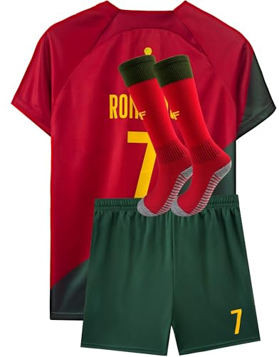 Youth Soccer Training Jerseys for Kids 3-14Y – Boys & Girls Practice Uniform Kit Set, Ideal for Soccer Fans