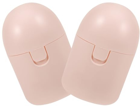 IMIKEYA Contenitore Portatile in Plastica PP per Coppette Mestruali 2 Pezzi Custodia da Viaggio Comoda e Sicura Bordi Lisci Organizer Resistente per Ciclo Femminile e Trasporto Igienico