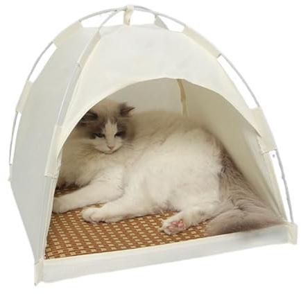 Tenda per Gatti | Cuccia per Gatti isolata Pop | Tenda Estiva Rimovibile per Animali Domestici, Cuccia Traspirante per Piccoli Animali, Cuccioli, Conigli