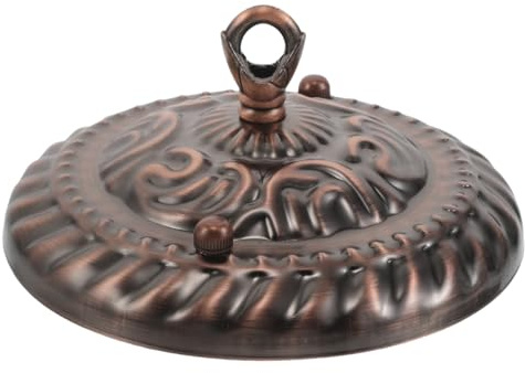 Amosfun Ceiling Lamp Canopy Plate with Hanging Hook Metal Light Fixture Plate for Pendant Lamp Fitting Ceiling Fixture Canopy Home Party Lighting Decorations 5.91 in