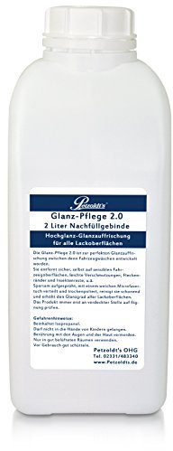 Petzoldt's 2 Liter Nachfüllgebinde Glanz-Pflege - Fahrzeugpflege Trockenwäsche und Detailer für Lack, Alu- oder Chromflächen, Glasscheiben, UVM.