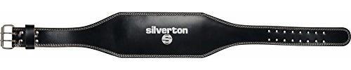 Silverton Erwachsene Gewichthebergürtel Leder, schwarz