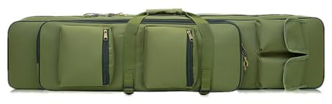 TentHome Angeltaschen Rutentaschen 3 Kammern Rutenfutteral Angelkoffer Angelrutentasche 3 Fächer Rollen Fishing Rod Tasche 120cm Grün