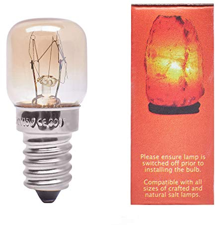 15W Bulb for Himalayan Salt Lamps, Dimmable E14 Socket. Original Replacement. One Year Warranty. Glow Himalayan.