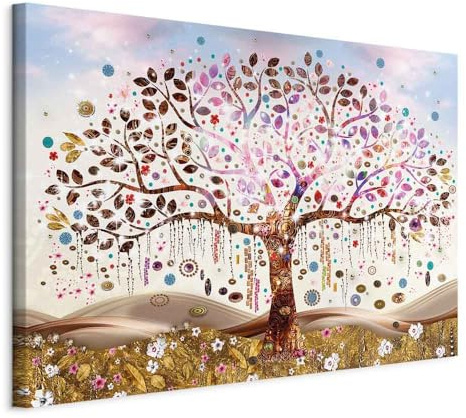 murando - Leinwandbild Abstrakt, 120x80 cm, 1-teilig, Schlafzimmer, modern | Hochwertige Leinwand, sofort aufhängbar, ideal fürs Wohn- oder Schlafzimmer, wasserfest und lichtecht, langlebig, stilvoll