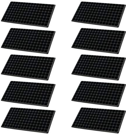 Cabilock Vassoio Per Germinazione Da 128 Celle Vassoio Da Semina in Plastica Per Piantine Con Elevato Tasso Di Germogliamento Per Giardinaggio Domestico E Bonsai Fai Da Te 21.3X11X2In