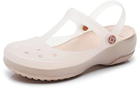 Andningsbara Halkfria Tofflor Womens Garden Clogs, Slip On Mules Hollow Out Tofflor Loafers För Nursing Damer Vattentät Plattform Komfort Sandaler Anti Slip Safe Work Summer Beach Walking Casual Flats