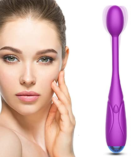 KELITE Handheld Massager Wand with Waterproof & Rechargeable & Personal Vibration Massager for Relieving Eyes Dark Circles,Puffiness,Fatigue -Purple