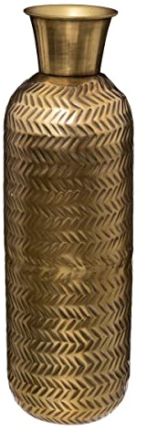 Atmosphera - Vase Night - métal - doré - H45 cm