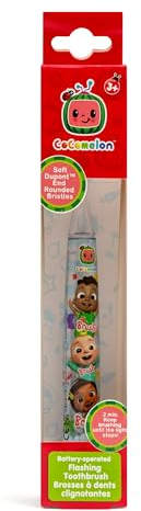 CoComelon Cepillo de dientes infantil con batería intermitente, temporizador de 2 minutos