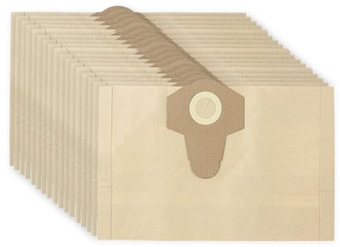 SPARES2GO Dust Bags compatible with Wessex Wet & Dry 1600W 17353 30L Vacuum Cleaner (Pack of 20 + Fresheners)
