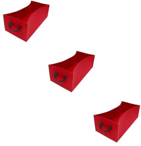 BESPORTBLE 3 Stücke Rot Filz Pflanzung Tasche Heavy Duty Tomaten Taschen Gartenarbeit Pflanzung Beutel Tragbare Verdickung