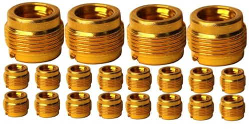 UPKOCH 2 Sätze Ersatz-mikrofonständer-adapter 3/8 Auf 5/8 Gewindeschraubenadapter Für Mikrofon- Und Kameraständer 10 Stück * 2