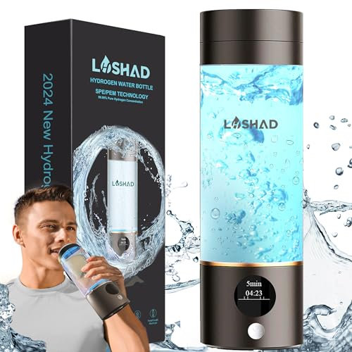 Botella de agua de hidrógeno, generador de botellas de agua de hidrógeno, nueva tecnología SPE/PEM 2024, botella de agua hidropura, mejor botella de agua de hidratación saludable