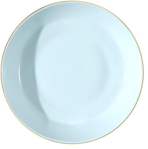 BPABDEITR Platos de Cena Vajilla de Cerámica, Juego de vajilla de Lujo Celadon Gold Edge Light, Plato Hondo Creativo, Plato Dorado, Plato de Sopa, Platos de Cocina